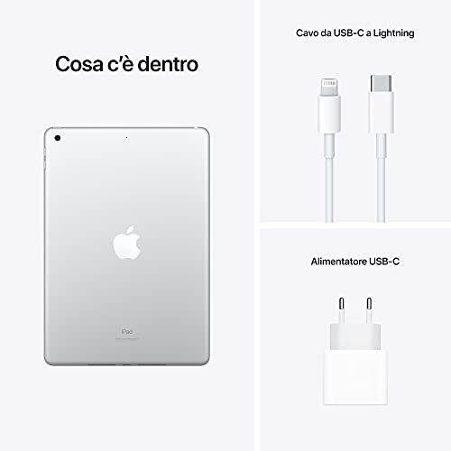 2021 Apple iPad (de 10,2 pulgadas con Wi-Fi, 256 GB) - Plata (9.ª generación) - oasismovil