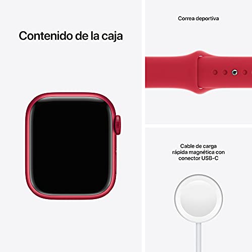 Apple Watch Series 7 (GPS + Cellular) - Red de 41 mm - Correa Deportiva (Product) Red - oasismovil